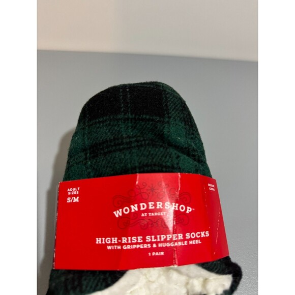Wondershop Target Women's Slippers Plaid Green Small - Picture 5 of 5